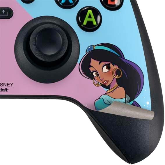 Skinit Decal Gaming Skin Compatible with Xbox Series X Bundle - Officially Licensed Disney Jasmine Design