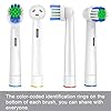 Replacement Toothbrush Heads Compatible with Oral-B Braun, 4 Pcs Professional Electric Toothbrush Heads Brush Heads for Oral B Replacement Heads Refill Pro 500/1000/1500/3000/3757/5000/7000/7500/8000 #4