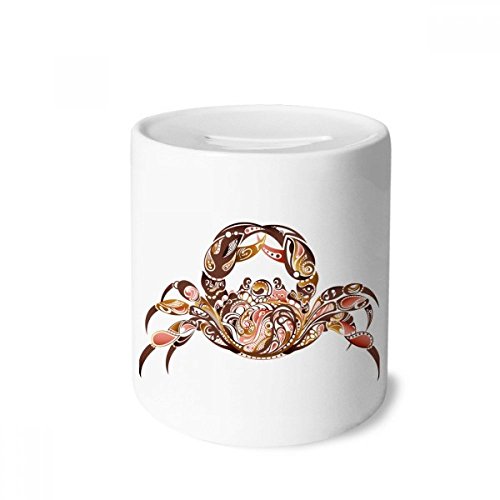 Tirelire crabe céramique design océan boîte de rangement monnaie enfants adultes
