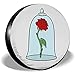 Produktbild Hiram Cotton Spare Tire Cover Rose Beauty and Beast 1 Reserveradabdeckung wasserdichte Universal-Reserveradabdeckung Für Jeep,Geländewagen Und Viele Fahrzeuge