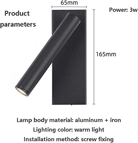 Luces de cabecera LED y luz de pared moderna ajustable para interiores 8