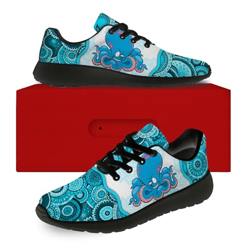 Octopus Print Shoes for Men Women Lightweight Comfort Running Tennis Walking Sneakers Ocean Animal Gifts for Girls Boys2