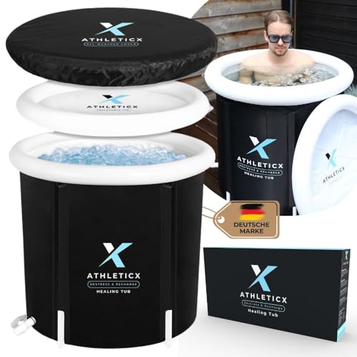 Athleticx Premium Eisbad XXL, Faltbare badewanne Erwachsene, Faltbare...
