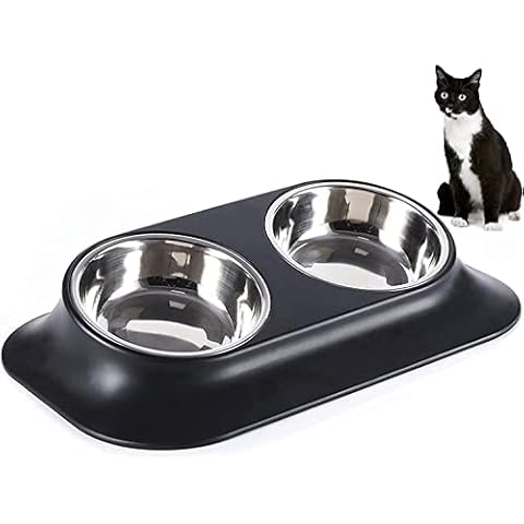 SUOXU Elevated Cat Bowl with 15° Tilt Cover