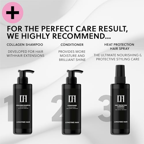 LONGTIME HAIR® Haarbürste für Extensions | Pflegebürste für Haarverlängerung, Perücke und Toupets | Natürliche Eberborsten und Nylonborsten | Ideal zum Entwirren und Pflegen von Echthaar Extensions