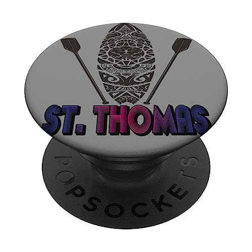 Palmera, Islas Vírgenes, San Tomás, surf, playa, vacaciones PopSockets PopGrip Intercambiable