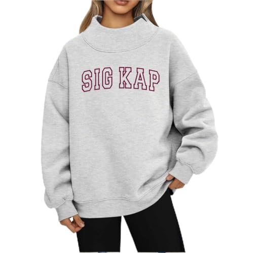 Sigma Kappa Varsity Lightweight Mockneck Sweatshirt X-Large