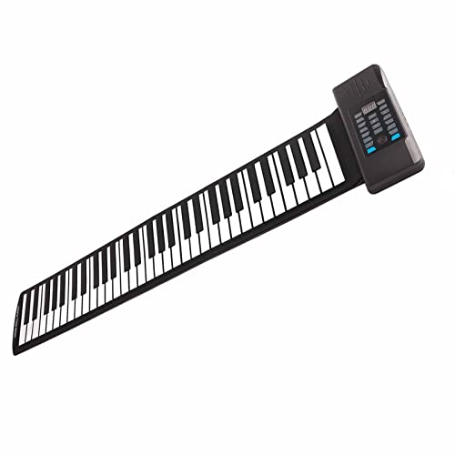 Clavier de Piano Enroulable 61 Touches, Clavier Roulant Portable Pliable, Clavier de Piano électrique Numérique avec Batterie Rechargeable 1100 MAh, écran LED pour Enfants, Débutants (Prise UE) - Les Beatles, Paul McCartney, John Lennon, RIngo Starr, George Harrison Clavier de Piano Enroulable 61 Touches, Clavier Roulant Portable Pliable, Clavier de Piano électrique Numérique avec Batterie Rechargeable 1100 MAh, écran LED pour Enfants, Débutants (Prise UE) – Image 4