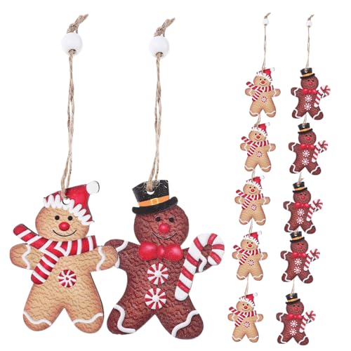 GOOHOCHY Gingerbread Man Xmas Tree Ornament Hanging Decoration for Christmas Tree Reusable Pendant for Holiday Decor for Creating Festive Atmosphere