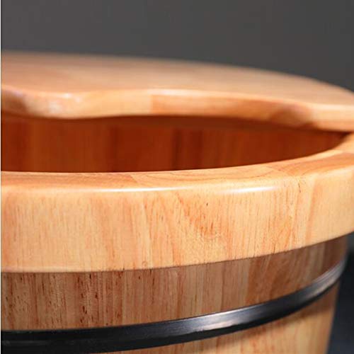 Barril de masaje para spa de pies de madera para casa miniatura 7