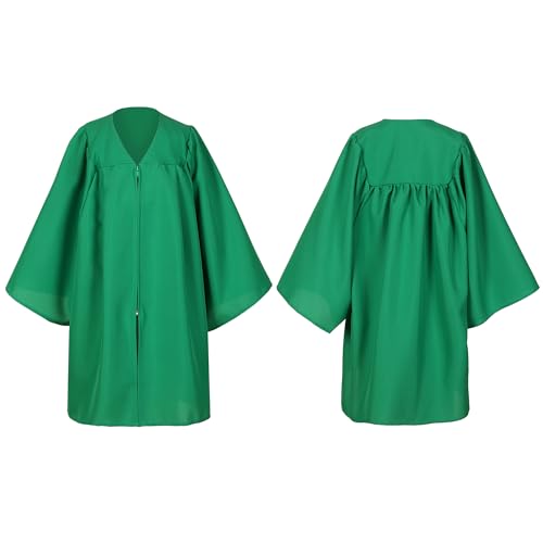 Gradwow Kindergarten Graduation Gown for Kids, Matte Preschool & Primary School Graduation Robe (Emerald Green, 33) by Gradwow - Used condition - Image 2