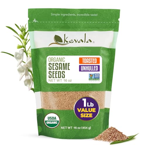 Kevala Organic Toasted Sesame Seeds 1Lb