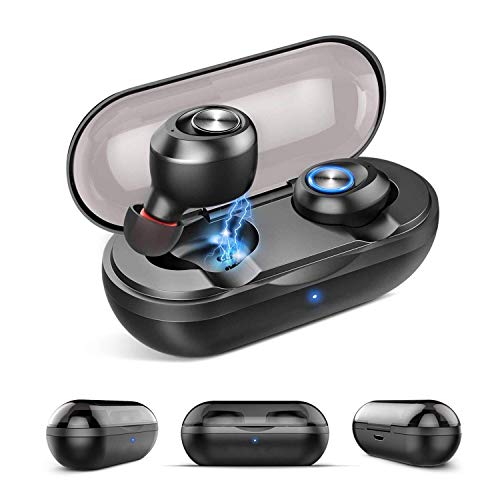 DigiHero Écouteur Bluetooth 5.0, Écouteurs Sport Etanche IPX5,Écouteur sans Fil Charge Grande Capacité?Auriculaires avec Micro Intégré et Boîte de Charge.Support de Samsung iPhone Huawei Sony etc.