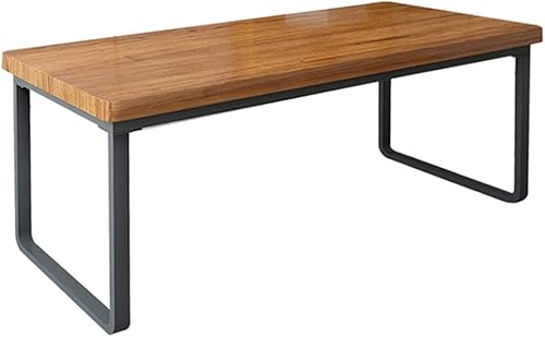 Miniatura 1 de Mesa de juego de escritorio de madera maciza moderna con soporte de metal en forma de U y panel de pino de 20in fácil de montar tamaño  472 x 236 x