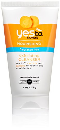 Yes To Carrots Fragrance-Free Exfoliating Cleanser, 4 Ounce