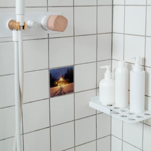 Sumex Sublimationsrohlinge Keramikfliesen zum Basteln, 6 Stück, glänzende weiße Keramikfliesen für Hitzepresse (15 x 15 cm)