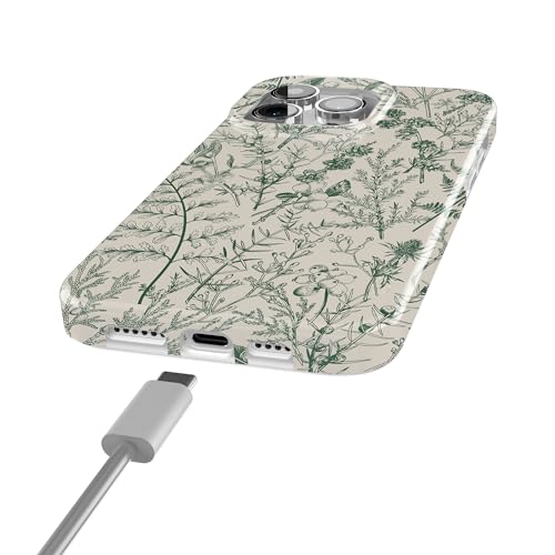 Coque ultra fine iPhone 15 Pro Max MagSafe anti rayures fleurie - 7