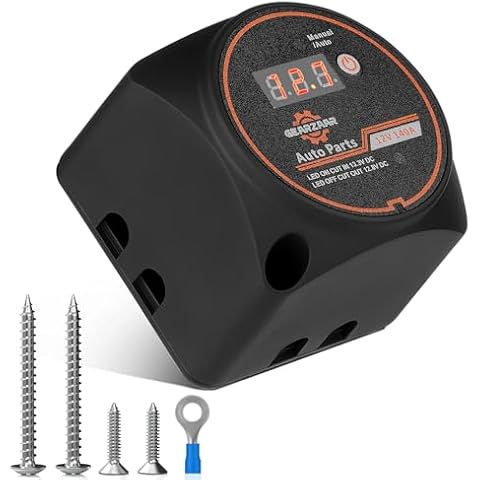GEARCELL Smart Dual Battery Isolator with Voltmeter Cover