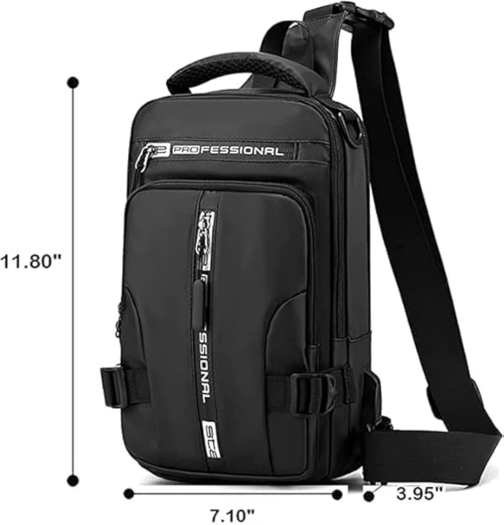 Waterproof Sling Bags Mens Shoulder Crossbody Backpack