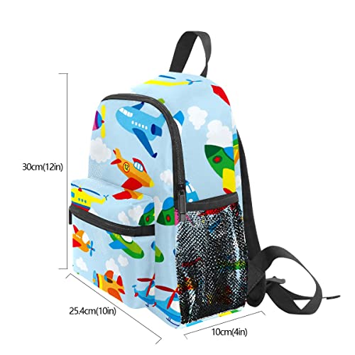 Kids School Bag Girls Boys Preschool Toddler Backpack For Boy Girl Lightweight Shoulder Book Bag For Kids Perfect Back Pack For Toddler To Kindergarten Cute Airplane #TOP3