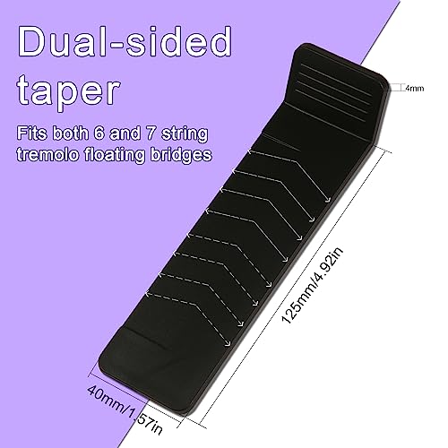 Guitar Tremolo Bridge Werkzeug, Stabiler Kunststoff Tremblock zum Anheben von E-Gitarrenbrücken, Gitarrensteg-Einstellwerkzeug zum Einfachen Stimmen und Schnellen Saitenwechsel (Schwarz)
