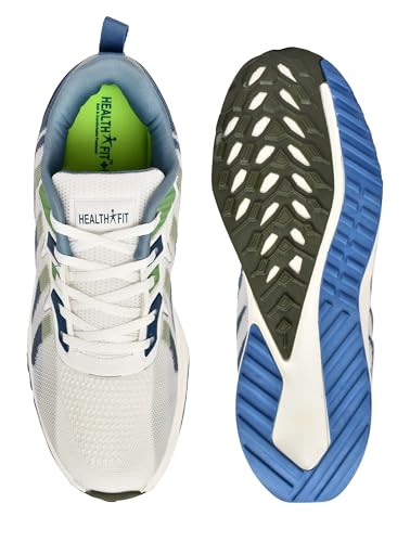 Image of Sports Shoes with Crystal Cushion Technology Lightweight Shoes Training Cricket,Gym,Comfortable Extra Max Cusion with Memory Foam Insole Running Shoes for Men HF146
