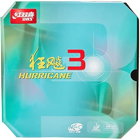DHS Hurricane 3 Neo Table Tennis rubber (Black) Cover