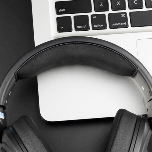 Image of SOULWIT Replacement Headband Pad Kit for Sennheiser Game One /HD515 /HD518 /HD555 /HD558 /HD559 /HD569 /PC360 /PC373d Headphones, Head Band Top Cushion Cover Repair Part for EPOS Game One Headsets - Black