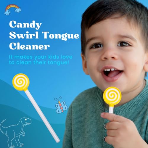 Image of Adore Kid's Tongue Cleaner with Candy Design (Multi (Pack of 4))