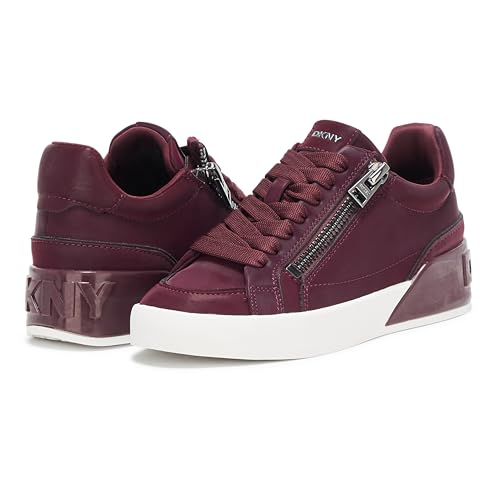 Image of DKNY Women's Mei Everyday Lace Up Sneaker with Side Zipper | Casual Shoes
