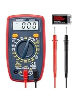 AstroAI Digital Multimeter voltmeter strommessgerät Tester Messung von AC/DC Spannung, DC Strom, Widerstand, Diode, Kontinuität Messinstrument mit großes LCD-Anzeige und Hintergrundbeleuchtung,Blau