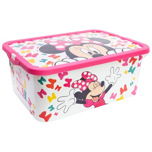 Stor Boîte de Rangement Minnie avec Fermeture à clic de 13 litres