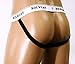 NDS Wear Open Suspensory Stretch Cotton Jock Strap Medium Black