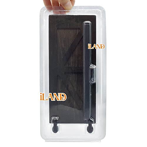 Iland Dollhouse Accessories Of Wooden Dollhouse Door On 1:12 Scale, 2Pcs Miniature Doors Of Sliding Barn Doors #TOP6
