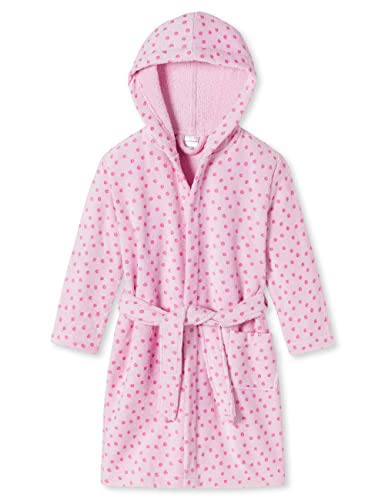 Schiesser Mädchen - Velour Größe 92 Bis 140 Bademantel, Rosa_179492, 128...