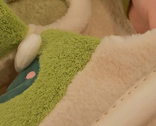 Women Winter Warm Frog Slippers Cartoon Animal Cozy Soft Plush Home Shoes Indoor Outdoor4