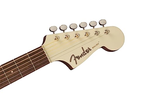 Fender Malibu Player WN Olympic White – Guitare Acoustique - Les Beatles, Paul McCartney, John Lennon, RIngo Starr, George Harrison Fender Malibu Player WN Olympic White - Guitare Acoustique – Image 4