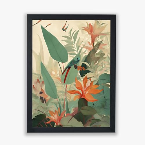 Scène tropicale Jungle Bloom I pour salon élégant