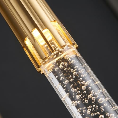 Aplique de pared LED de cristal con forma de gota de agua para iluminar el salón 6