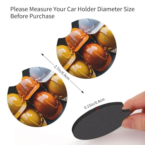 Portavasos para Carro Antideslizante 2 Pcs Negro miniatura 2