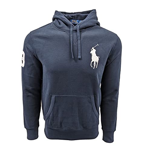 Polo Ralph Lauren Herren-Kapuzenpullover aus Fleece, Aviator Navy (White...