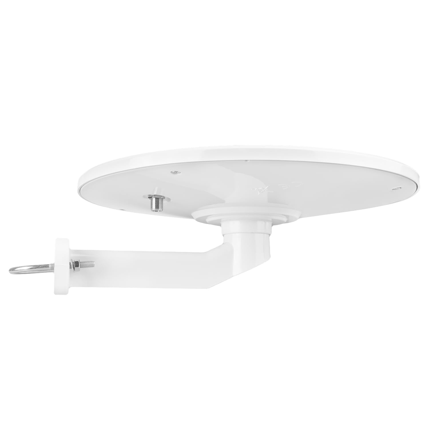Maclean MCTV-103 Antenna attiva omnidirezionale DVB-T2 HEVC da 12 V per camper, roulotte e barche – Resistente alle intemperie, filtro LTE, ricezione a 360°, design compatto