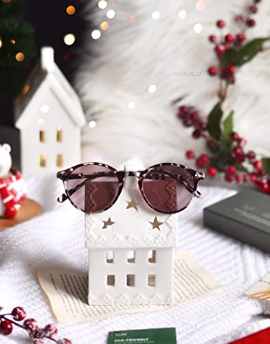 Tijn Polarized Sunglasses For Womens Mens,Small Round Classic Frame,Uv 400 Protection Colored Lens,Vintage Style #TOP4