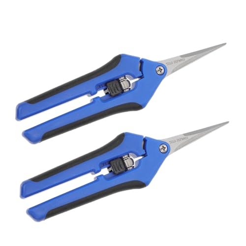 YARNOW 2 Pièces Coude De Cisaillement en Acier Inoxydable Ciseaux Robustes Sécateur À Cliquet Sécateur Outil D'Élagage De Brindille Ciseaux D'Élagage Pratiques Ciseaux De Jardinage