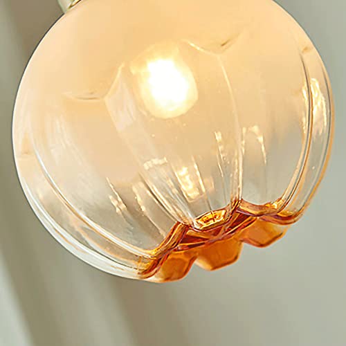 Luminaires vintage E27 et suspension en verre rétro pour plafond de ferme - 5
