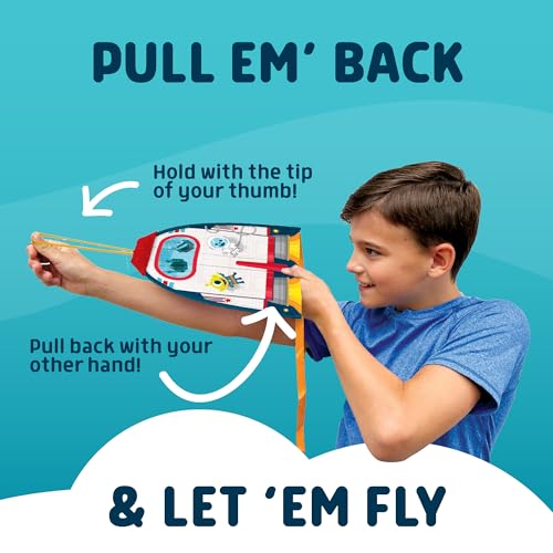 Chuckle & Roar - Thumb Kites - Fun and Energetic Kite Launching - Launch Kites Using Your Thumb - Durable Rubber Toy Launcher - Ages 5 and up