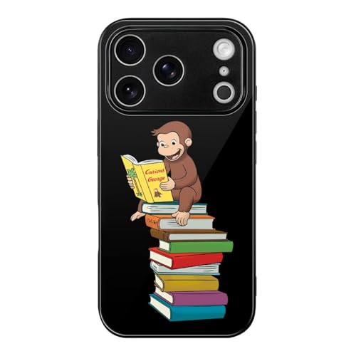 iPhone17Pro用ケース おさるのジョージ アイフォン17Pro用ケース スマホケース TPU 背面ガラス 耐久性 おしゃれ