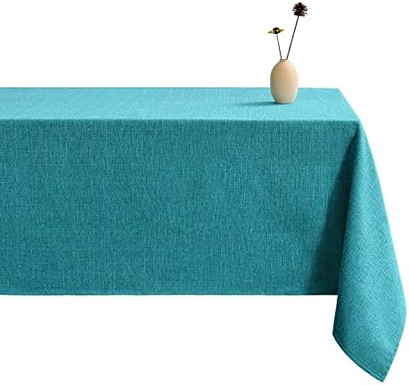 LUOLUO Rectangle Checkered Tablecloth Buffalo Plaid Yarn Dyed Table Cloth Washable Gingham Tablecloths for Easter, Kitchen, Holiday Dinner, Dining and Outdoor Picnic (Pink, 140 x 240cm)
