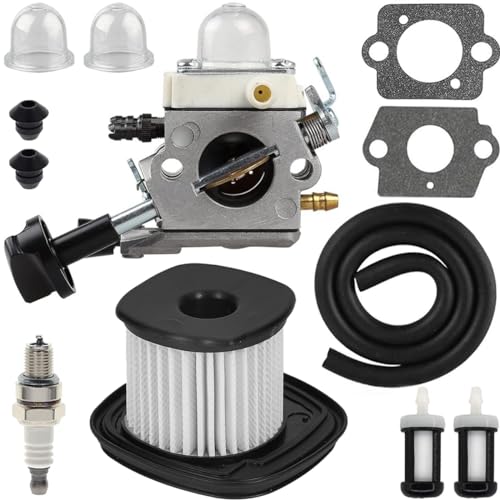 ZAMDOE Carburateur BG86 pour Stihl BG86C moteur de souffleur de feuilles, 4241 120 0623, 4241 120 0616, avec filtre à air HD2 + bougie d'allumage + conduite...