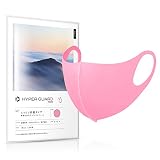 [HYPER GUARD] 日本製 マスク しっとり抗菌タイプ 洗える 4サイズ×16カラー ふつう UVカット 男女兼用 繰り返し使える 1枚入り 蛍光色 (Mｻｲｽﾞ,ピンク)